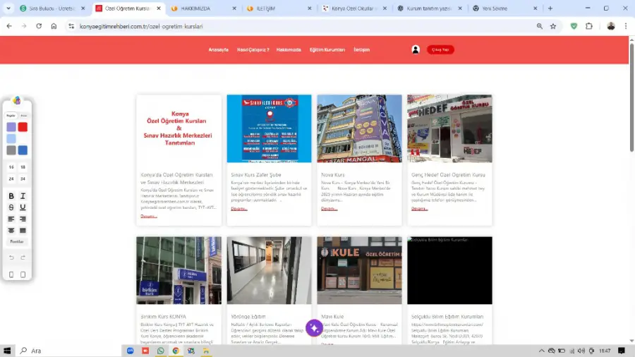 kurum kart görünümleri hakkında